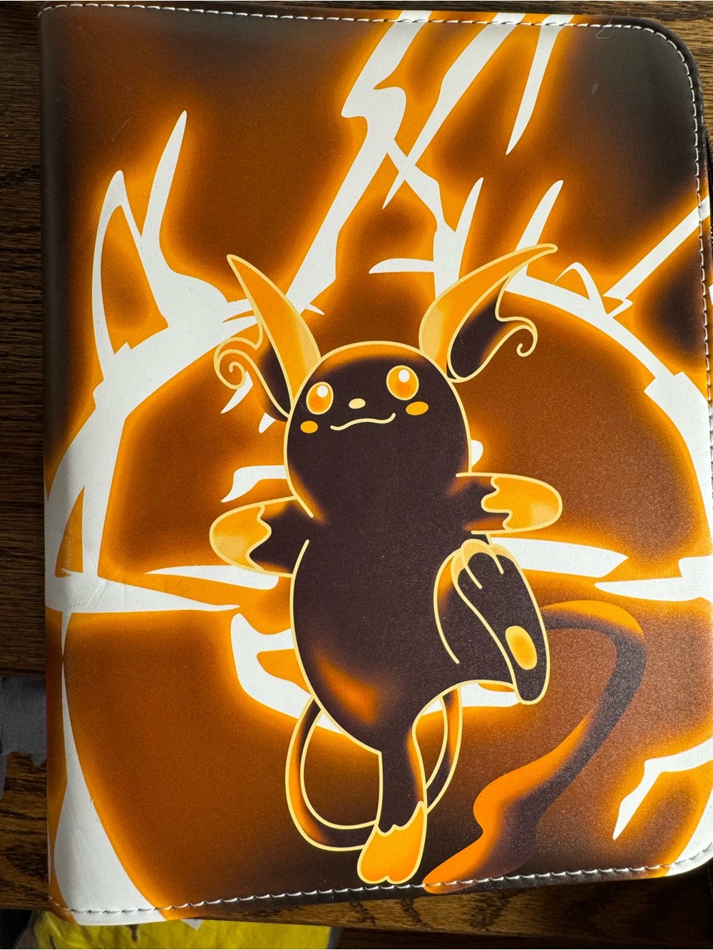 Pokemon Raichu Pop Art Print in Orange and White